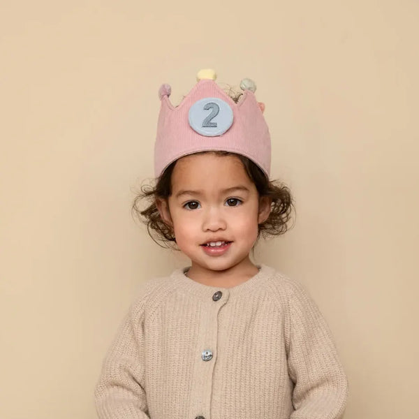 LITTLE DUTCH - Birthday Crown with Numbers Pink