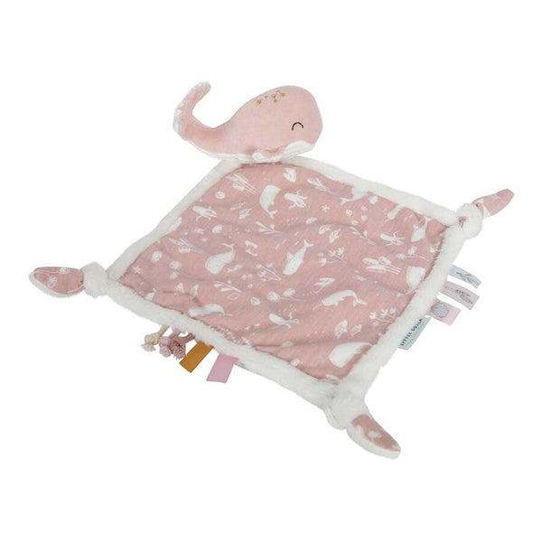 LITTLE DUTCH - Little Dutch Cuddle cloth Whale Ocean Pink