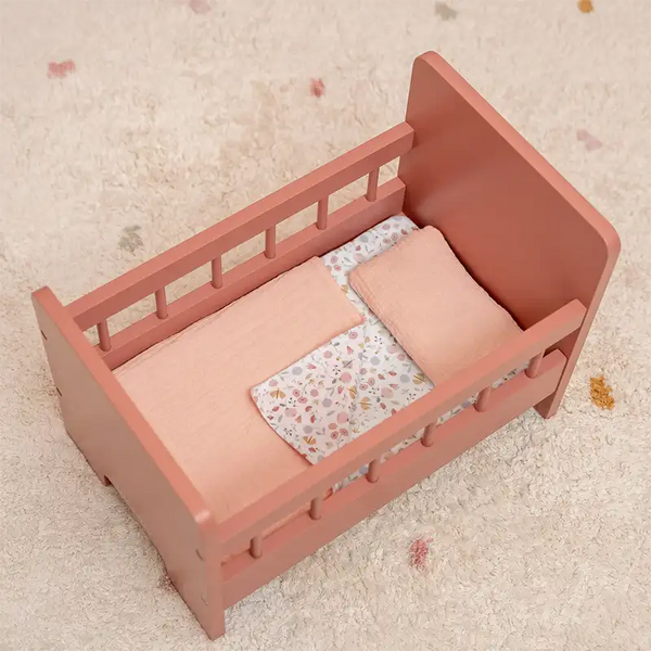 LITTLE DUTCH - Wooden doll bed