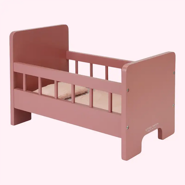 LITTLE DUTCH - Wooden doll bed