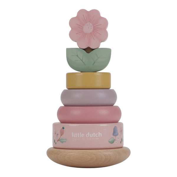 LITTLE DUTCH - Rocking ring stacker wood - Fairy Garden