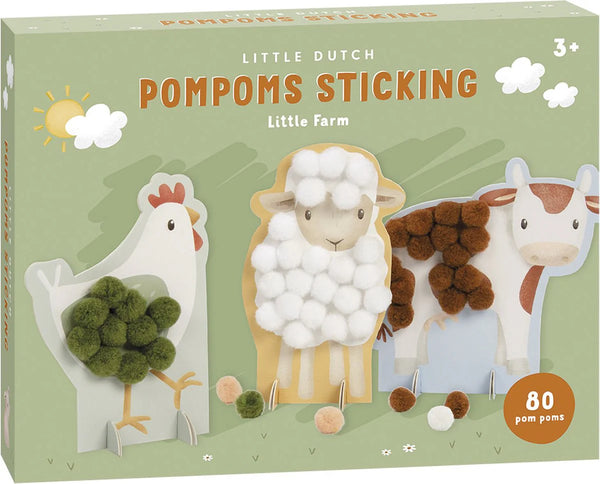 LITTLE DUTCH - Pompom craft kit Little Farm