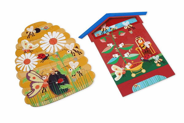 SCRATCH - 2 Sided Puzzle - 2x20pcs - BEE In & Out