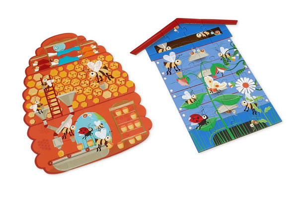 SCRATCH - 2 Sided Puzzle - 2x20pcs - BEE In & Out