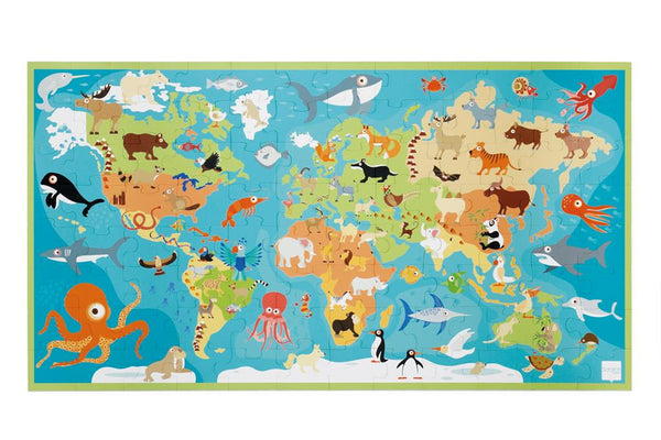 SCRATCH - 100pcs - Puzzle Animals of the World