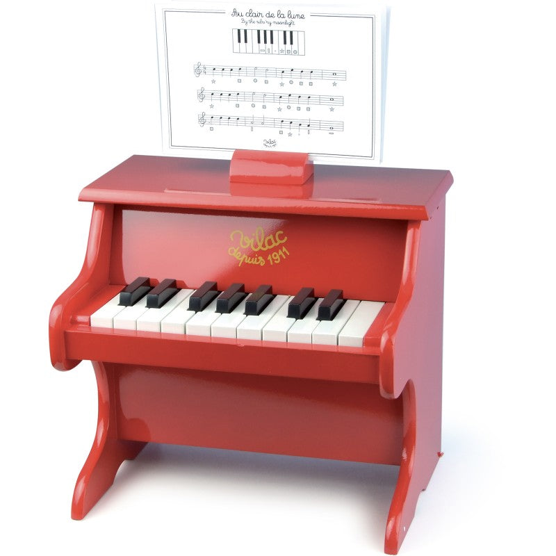 Vilac Dupuis 1911 Classic Kids Red Wooden Upright popular Piano